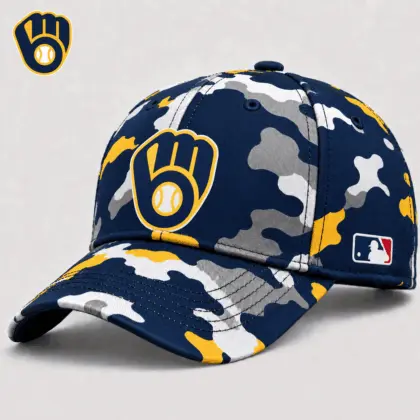 Milwaukee Brewers| Premium MLB Camo Game Day Cap NY
