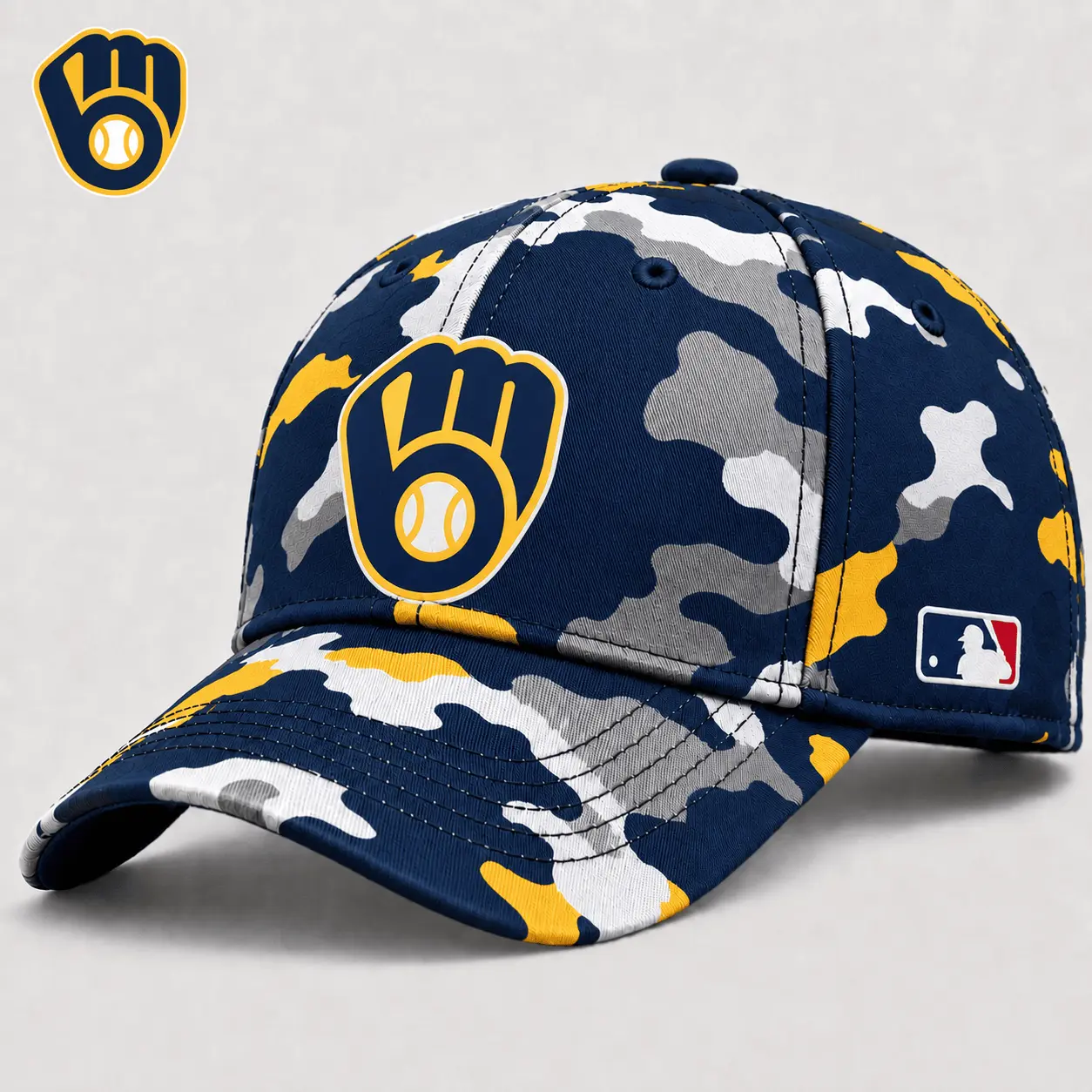 Milwaukee Brewers| Premium MLB Camo Game Day Cap NY