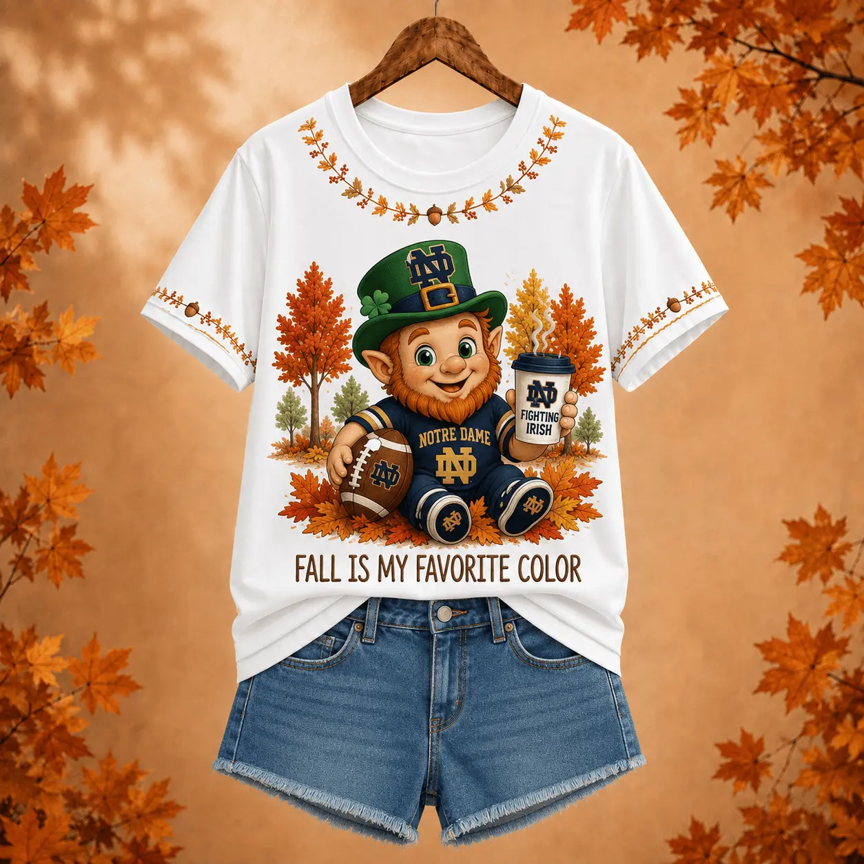 Notre Dame Fighting Irish | Premium NCAA Fall Football 3D Shirt NY