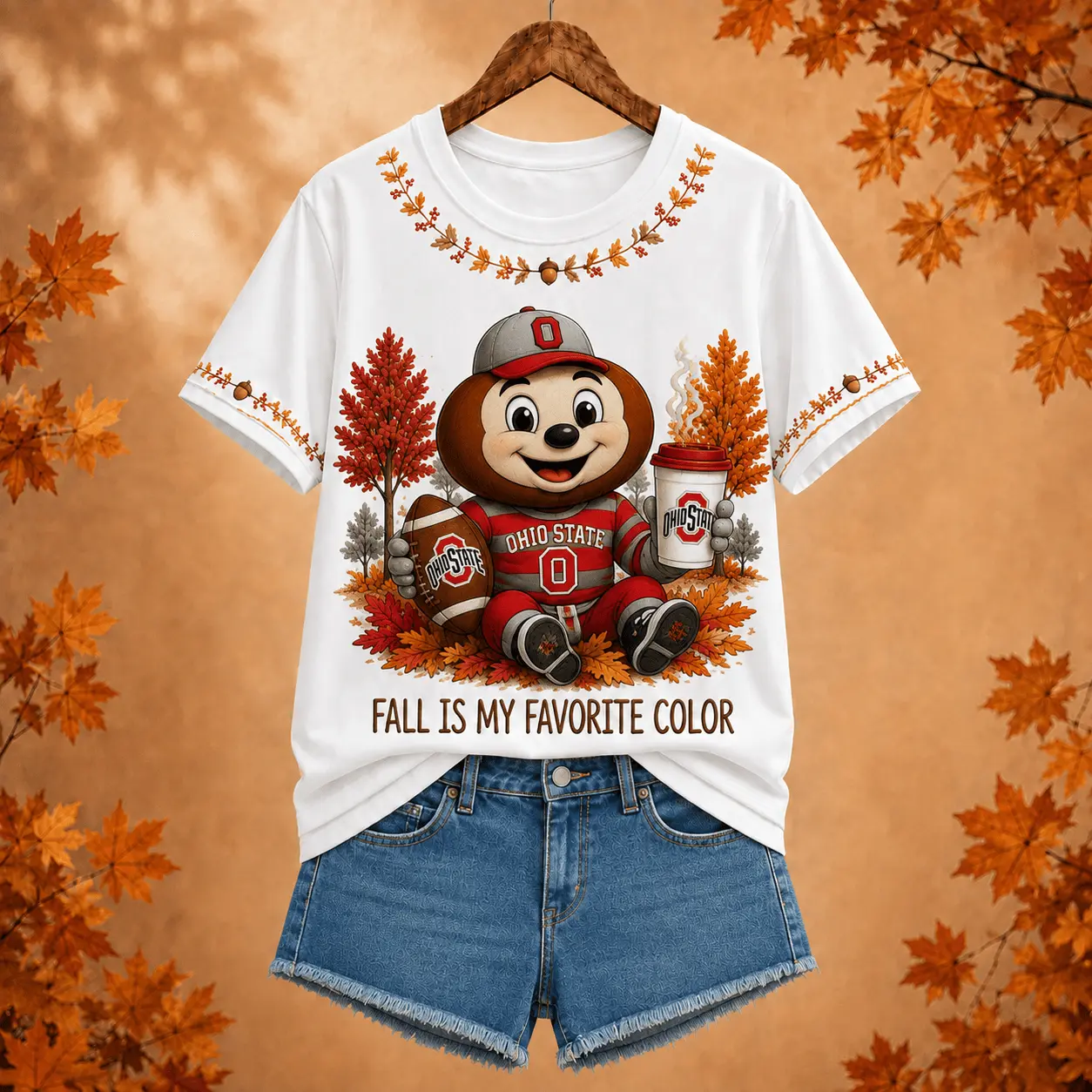 Ohio State Buckeyes | Premium NCAA Fall Football 3D Shirt NY
