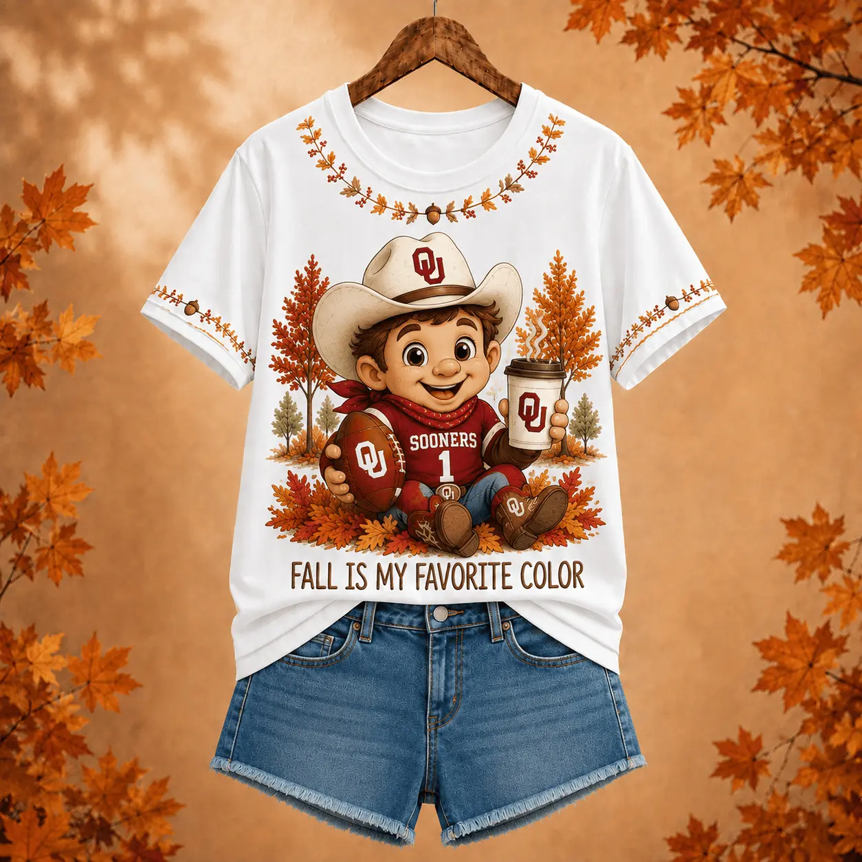 Oklahoma Sooners | Premium NCAA Fall Football 3D Shirt NY