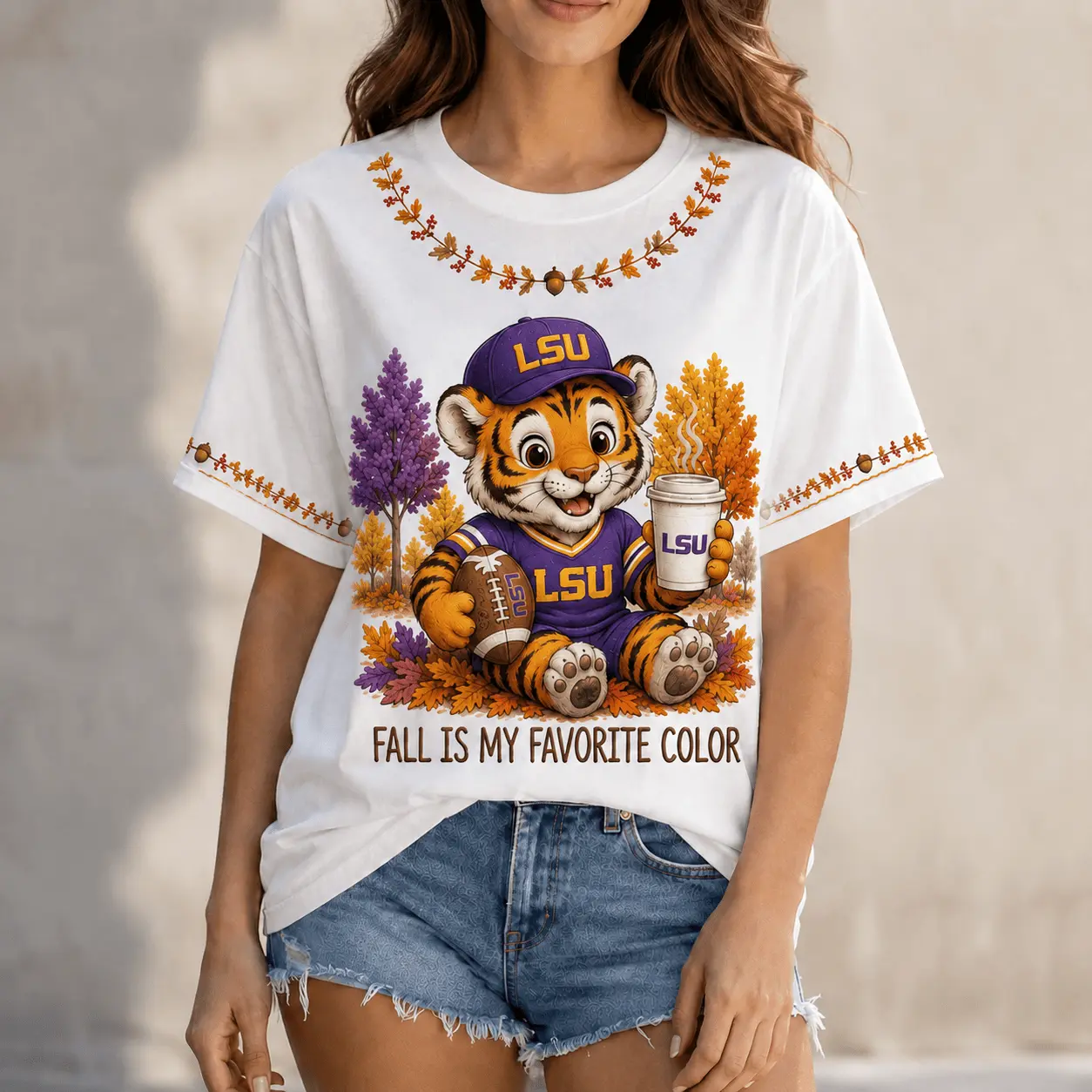 LSU Tigers | Premium NCAA Fall Football 3D Shirt NY - Image 2