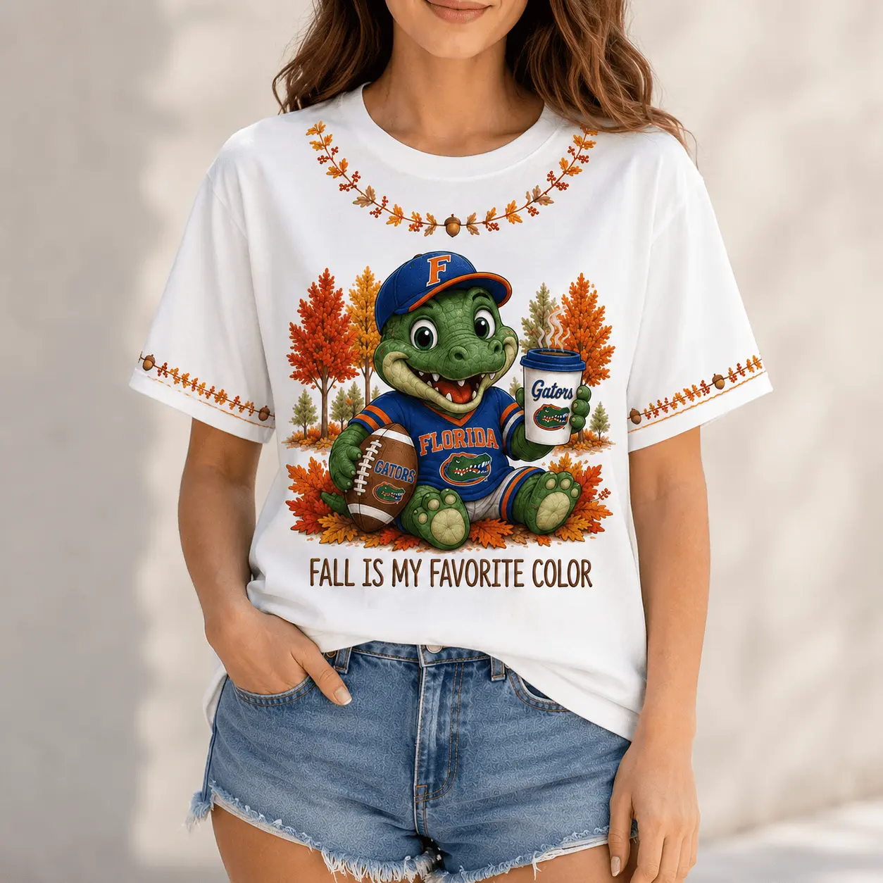 Florida Gators | Premium NCAA Fall Football 3D Shirt NY - Image 2