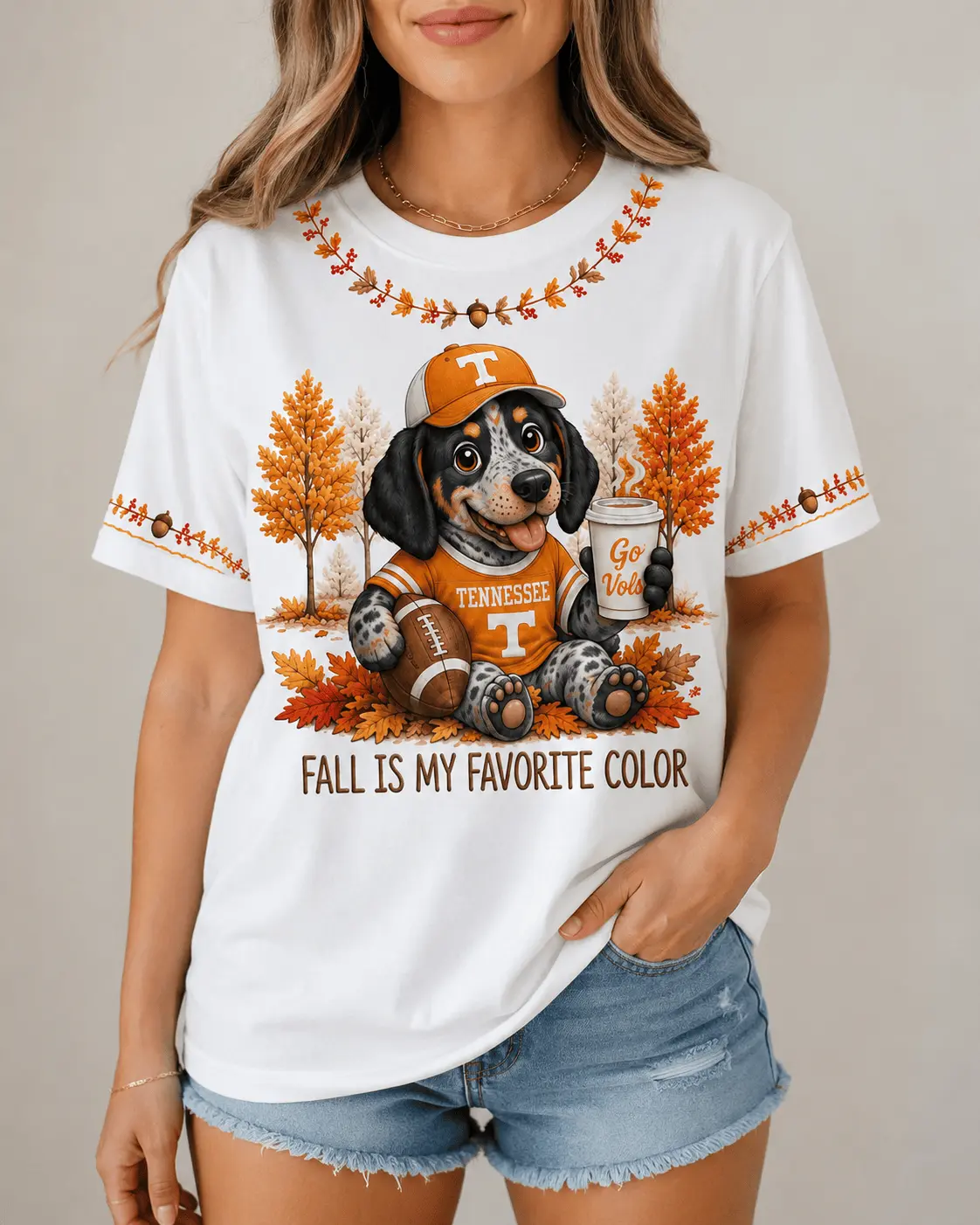 Tennessee Volunteers | Premium NCAA Fall Football 3D Shirt NY - Image 2