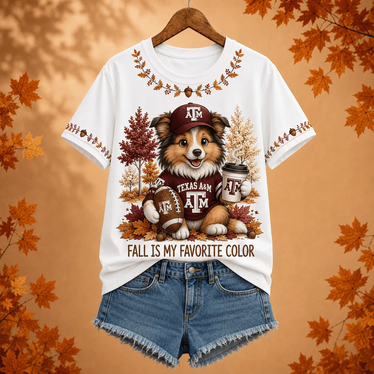 Texas A&M Aggies | Premium NCAA Fall Football 3D Shirt NY