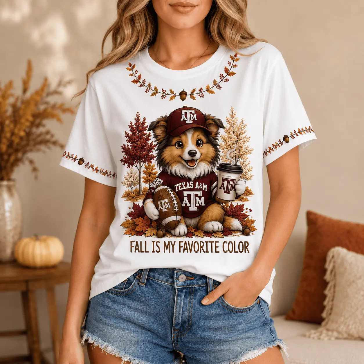 Texas A&M Aggies | Premium NCAA Fall Football 3D Shirt NY - Image 2