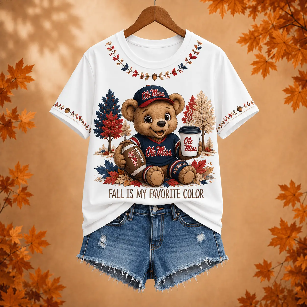 Ole Miss Rebels | Premium NCAA Fall Football 3D Shirt NY
