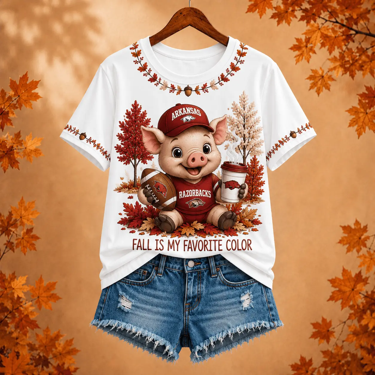 Arkansas Razorbacks | Premium NCAA Fall Football 3D Shirt NY