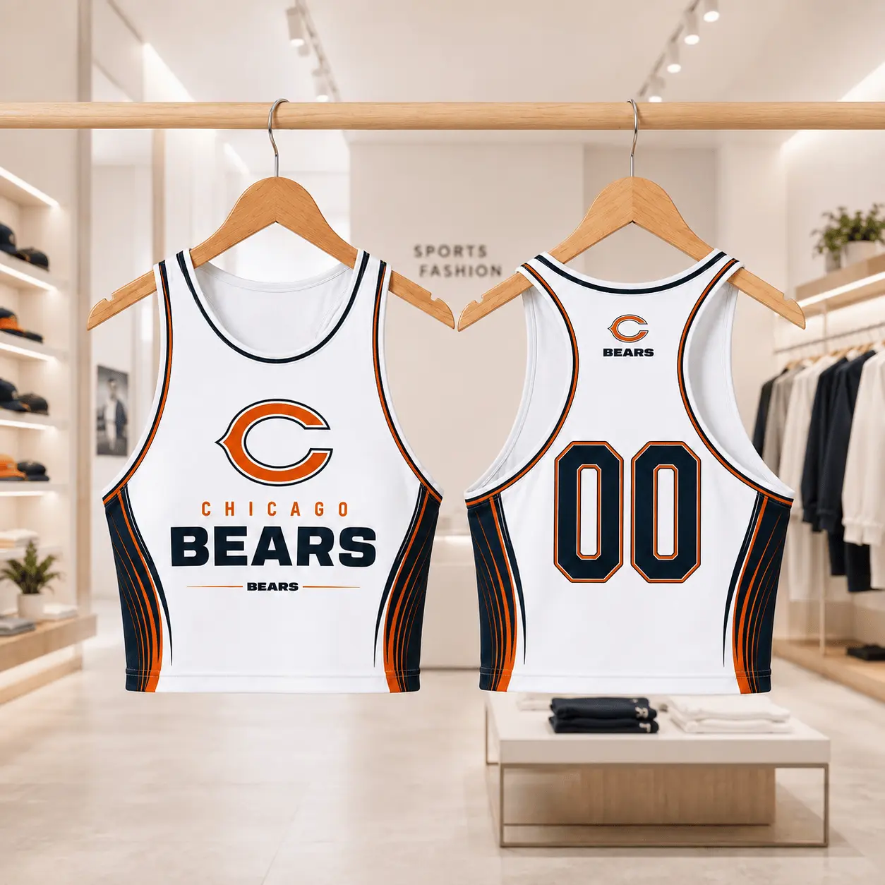 Chicago Bears | Premium NFL Athletic Flare Fan Merch Crop Top NTD
