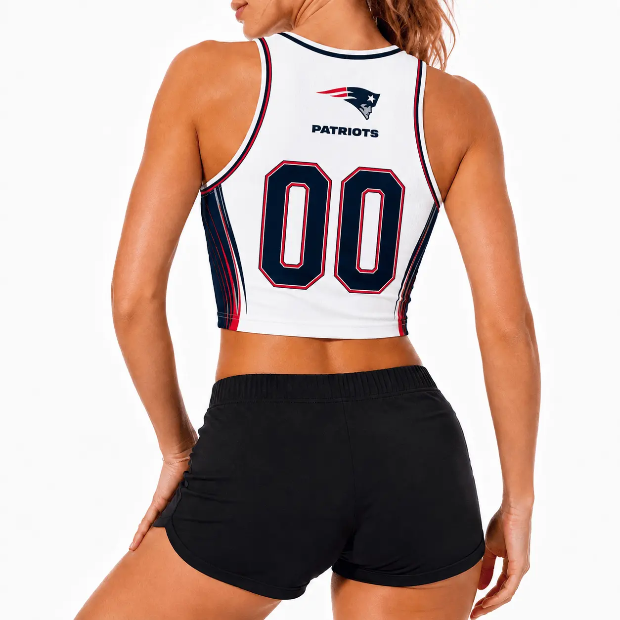 New England Patriots | Premium NFL Athletic Flare Fan Merch Crop Top NTD - Image 2