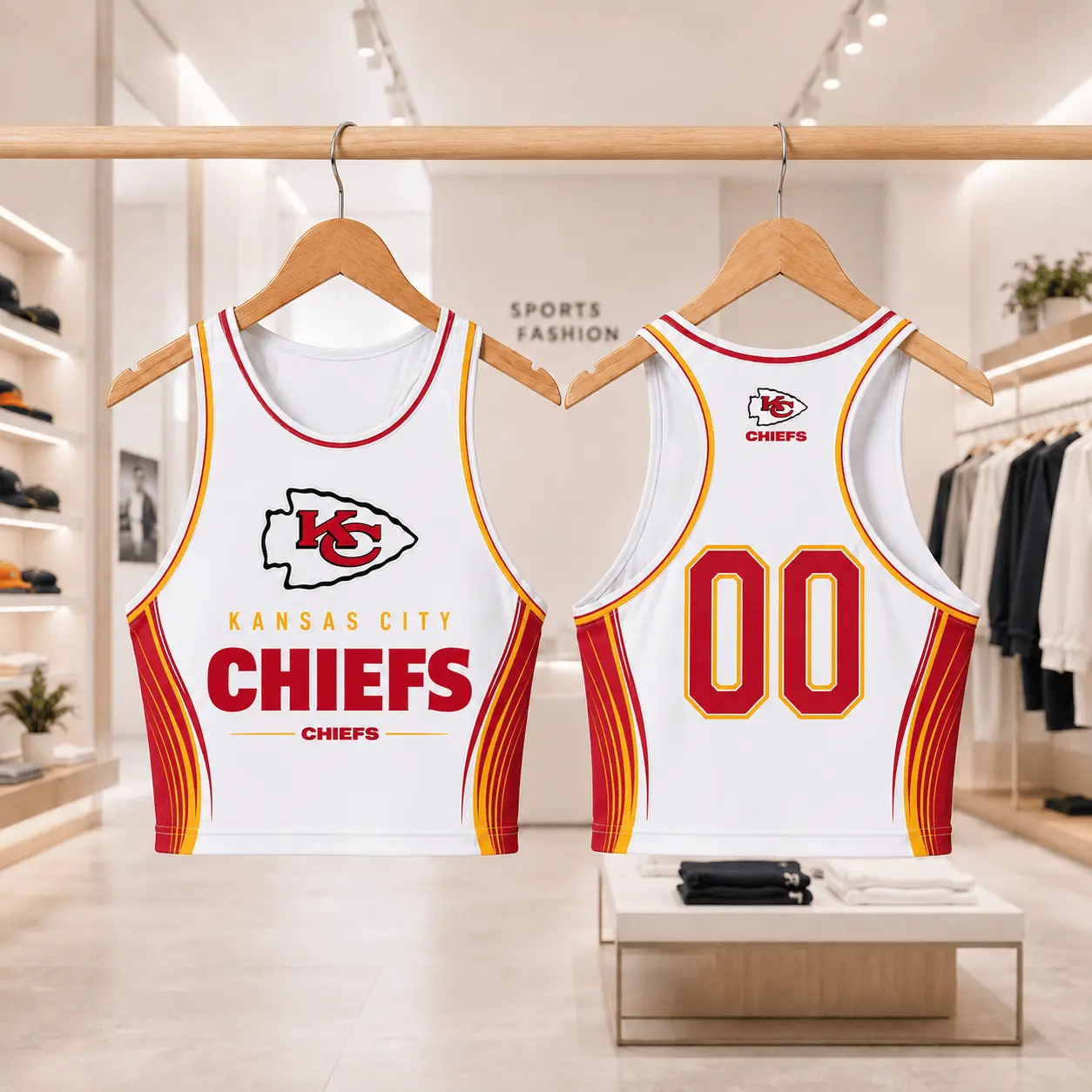 Kansas City Chiefs | Premium NFL Athletic Flare Fan Merch Crop Top NTD
