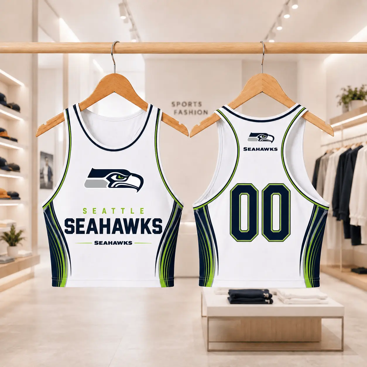 Seattle Seahawks | Premium NFL Athletic Flare Fan Merch Crop Top NTD