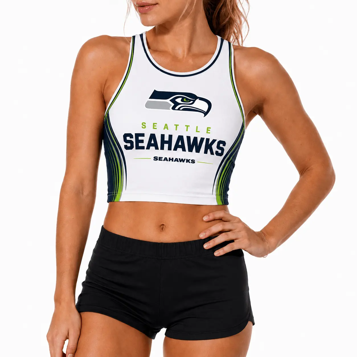 Seattle Seahawks | Premium NFL Athletic Flare Fan Merch Crop Top NTD - Image 3