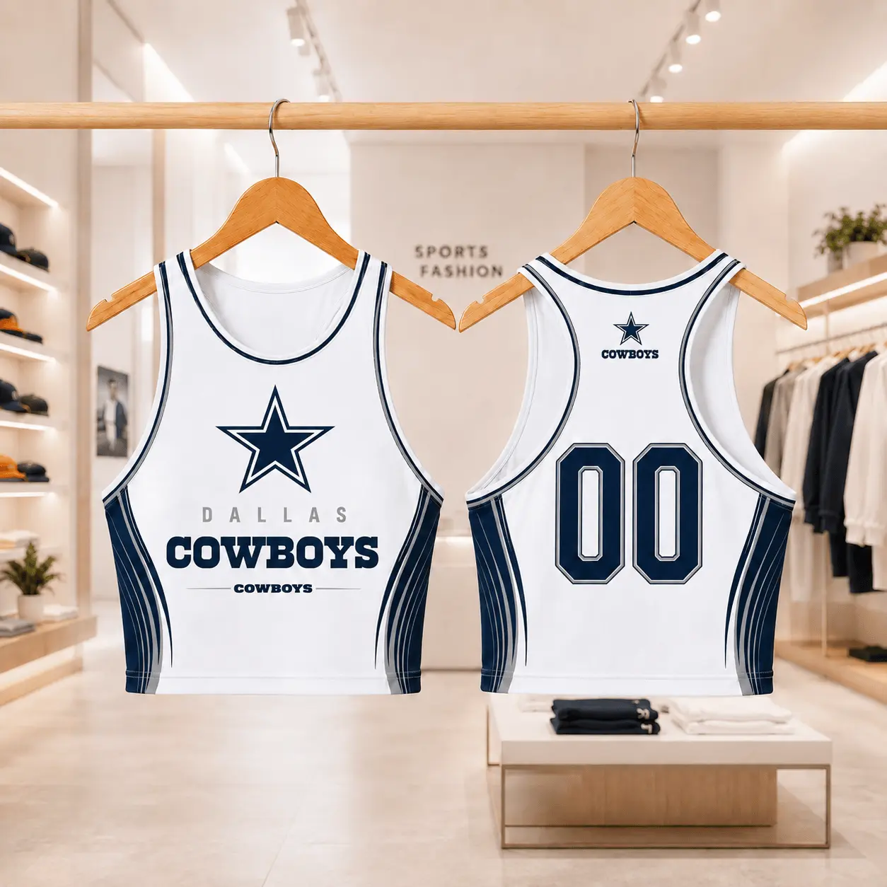 Dallas Cowboys | Premium NFL Athletic Flare Fan Merch Crop Top NTD