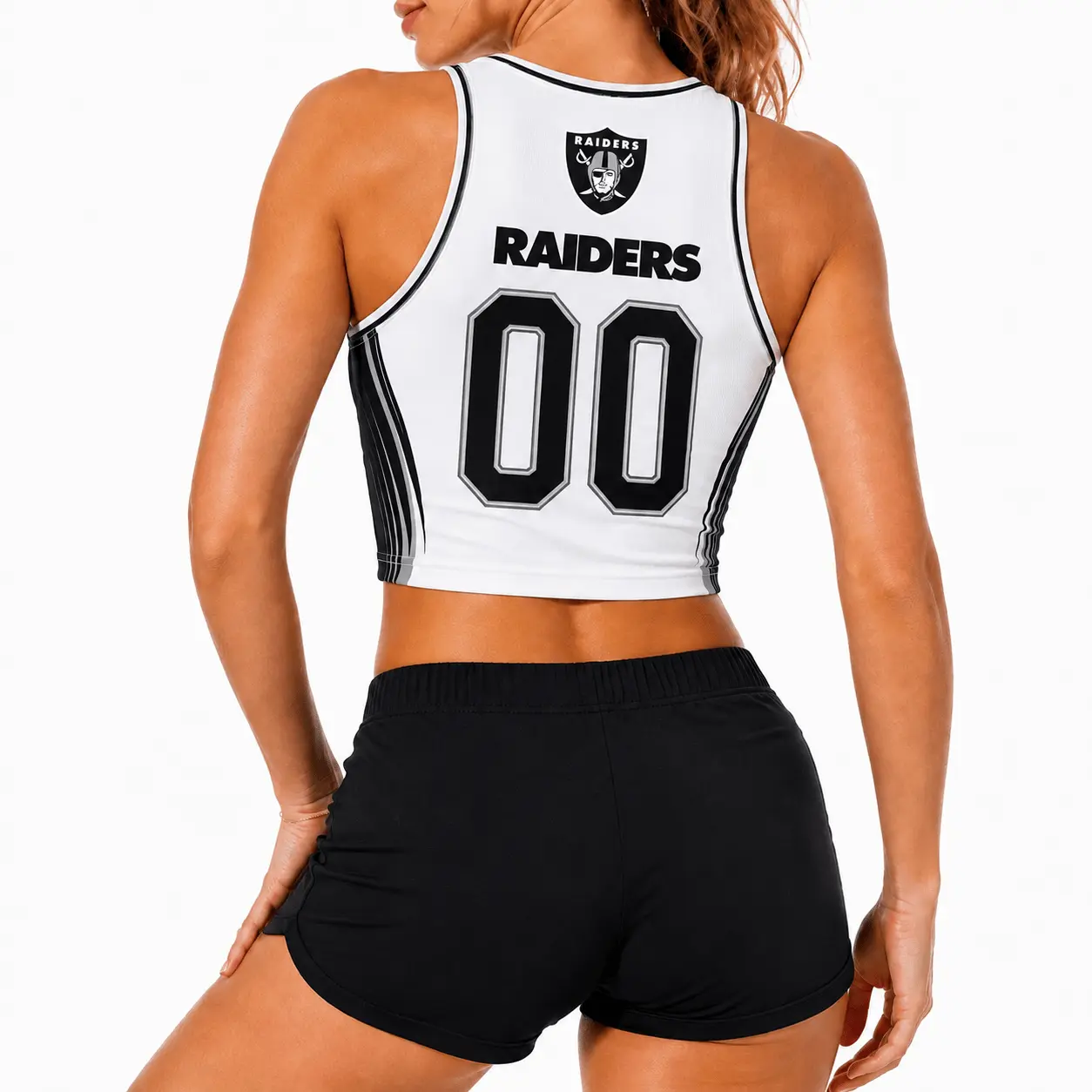 Las Vegas Raiders | Premium NFL Athletic Flare Fan Merch Crop Top NTD - Image 2
