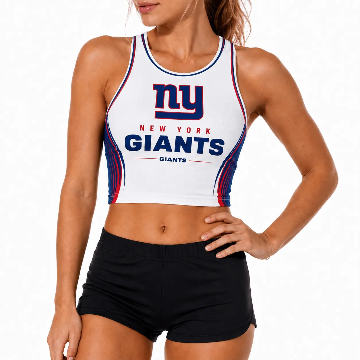 New York Giants | Premium NFL Athletic Flare Fan Merch Crop Top NTD - Image 3