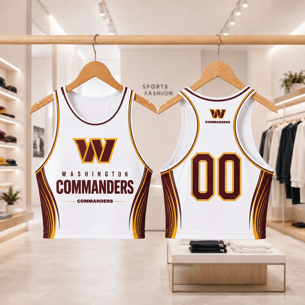Washington Commanders | Premium NFL Athletic Flare Fan Merch Crop Top NTD
