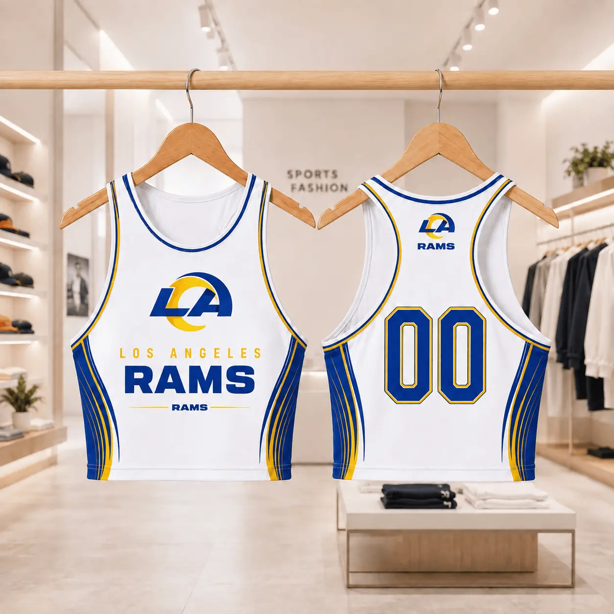 Los Angeles Rams | Premium NFL Athletic Flare Fan Merch Crop Top NTD