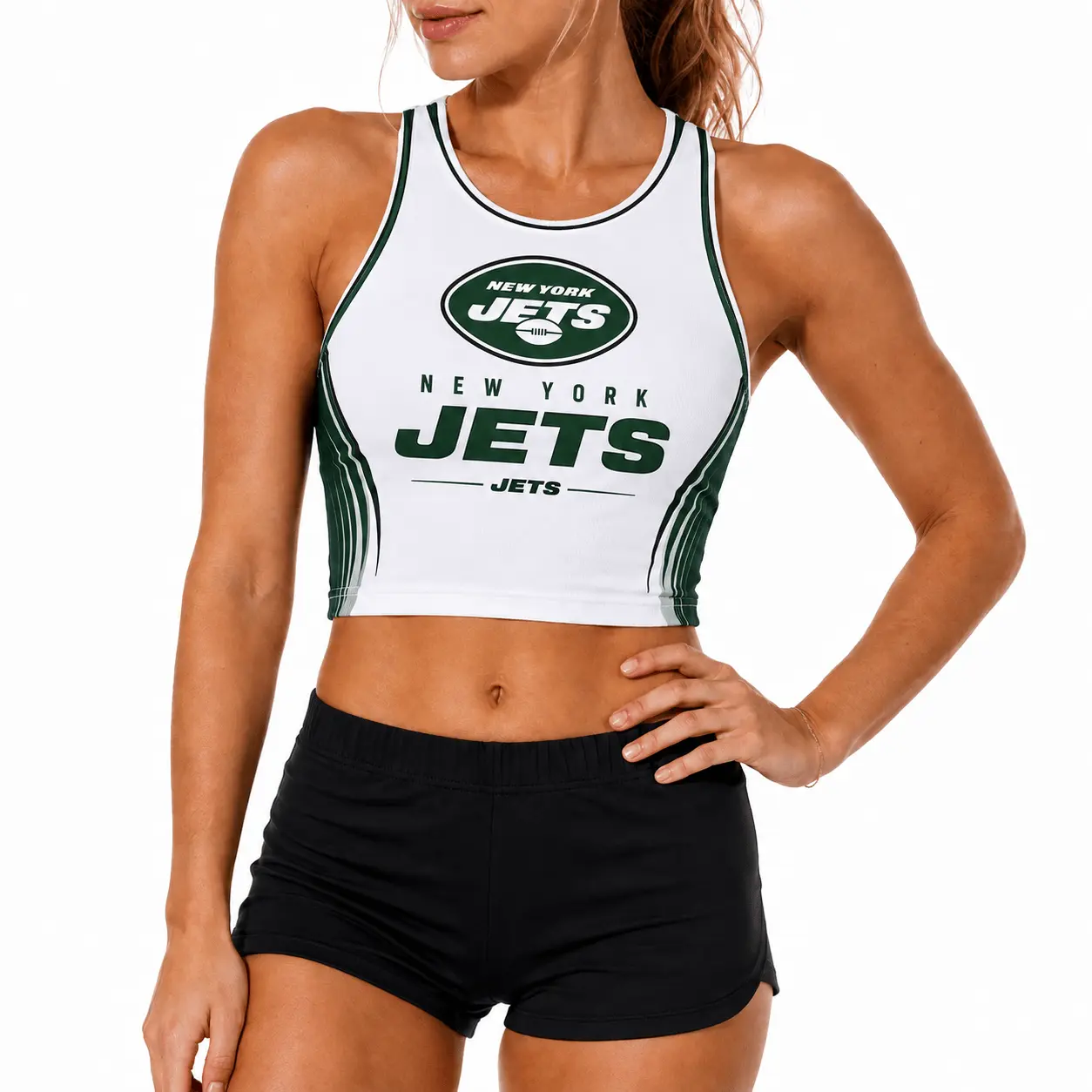 New York Jets | Premium NFL Athletic Flare Fan Merch Crop Top NTD - Image 3
