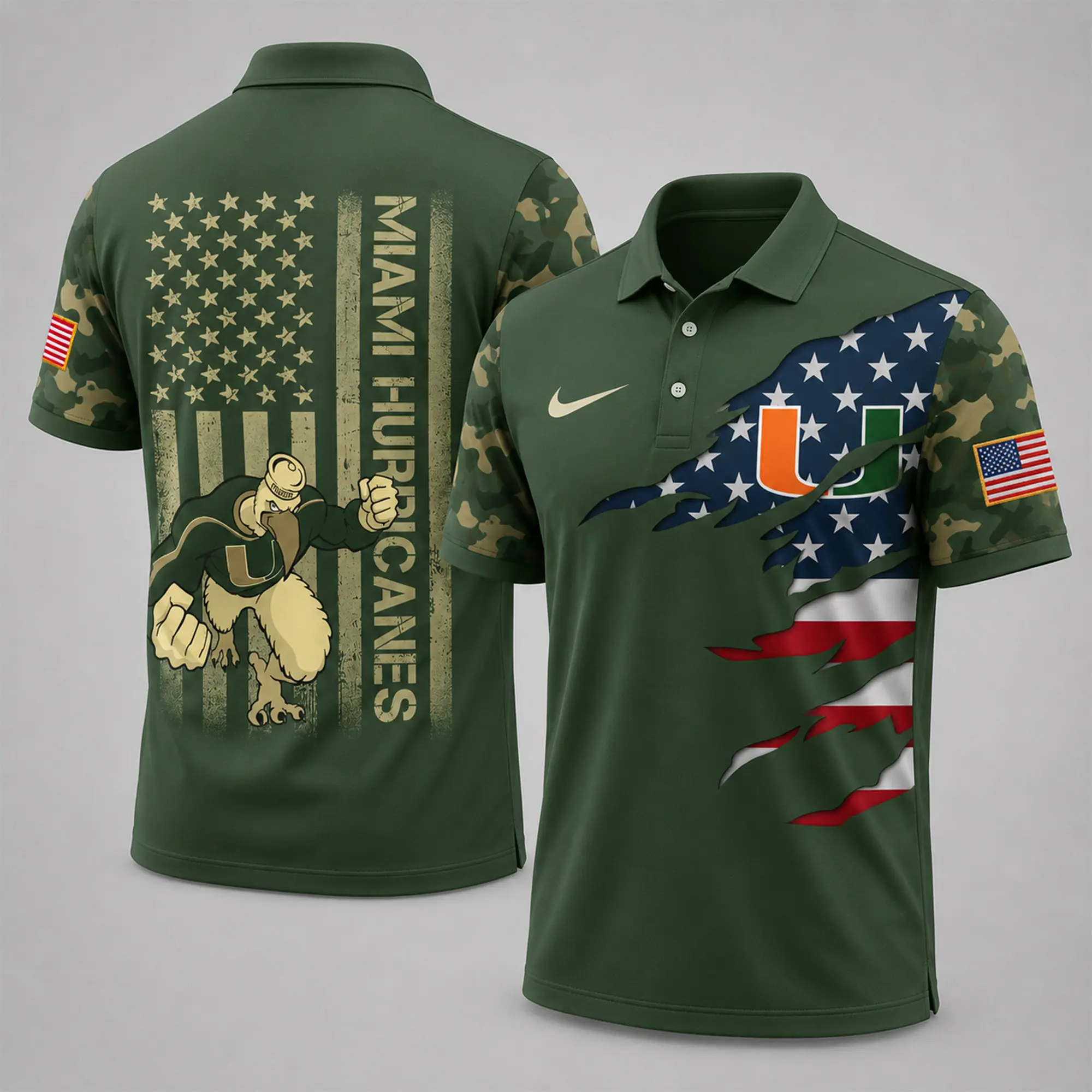 Miami Hurricanes | Premium NCAA Veteran Polo NY