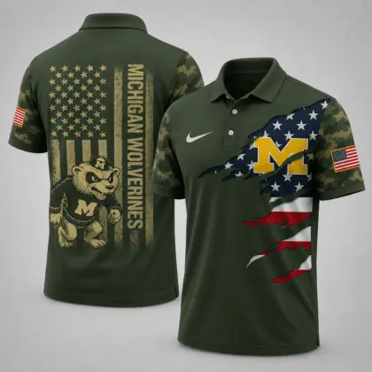 Michigan Wolverines | Premium NCAA Veteran Polo NY