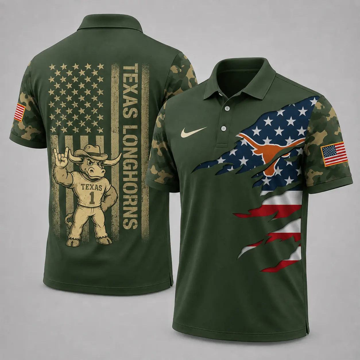 Texas Longhorns | Premium NCAA Veteran Polo NY