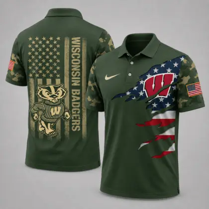 Wisconsin Badgers | Premium NCAA Veteran Polo NY