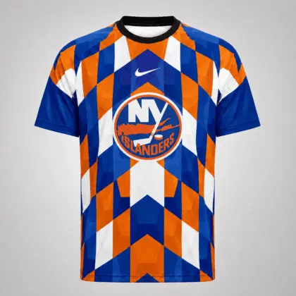 New York Islanders | Premium NHL Vintage Diamond Grid Hockey T-Shirt NDN