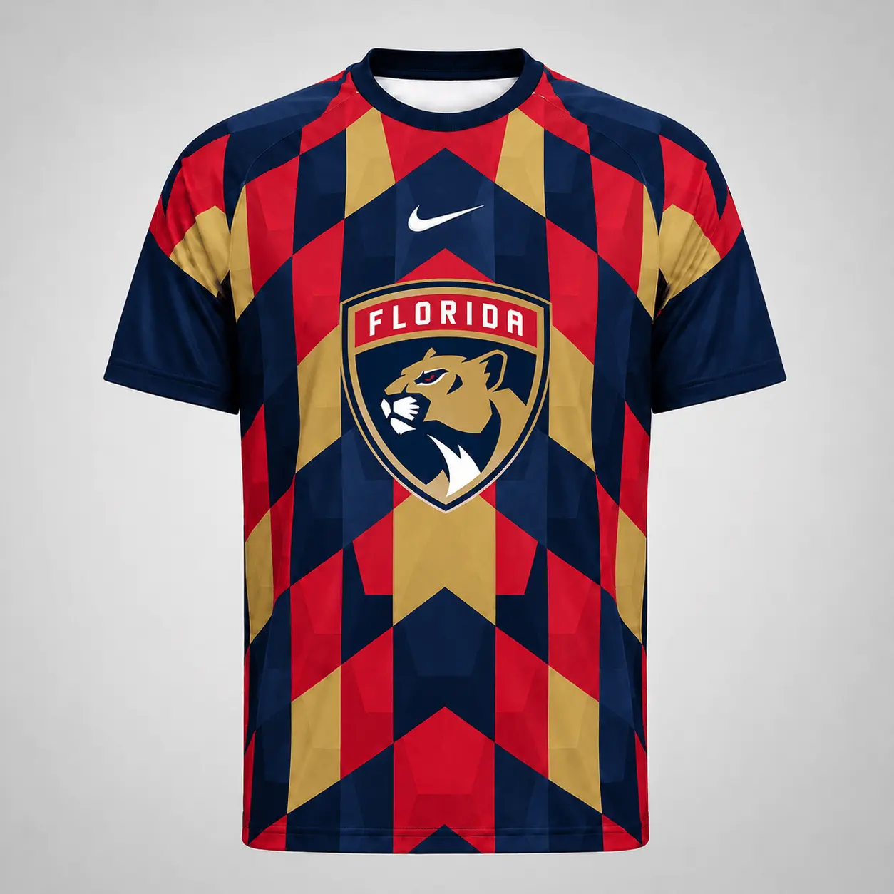 Florida Panthers | Premium NHL Vintage Diamond Grid Hockey T-Shirt NDN