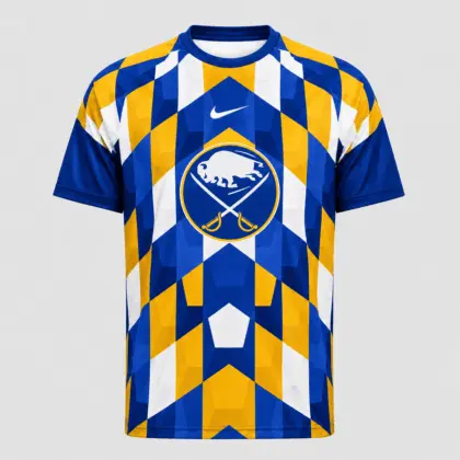 Buffalo Sabres | Premium NHL Vintage Diamond Grid Hockey T-Shirt NDN