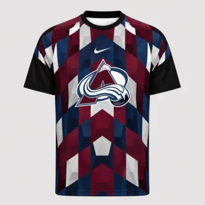 Colorado Avalanche | Premium NHL Vintage Diamond Grid Hockey T-Shirt NDN
