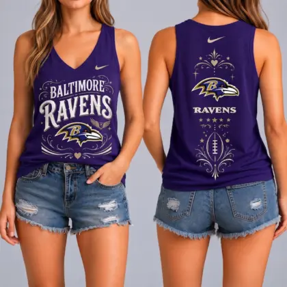 Baltimore Ravens | Premium NFL Game Day Glory V-Neck Tank Top NY
