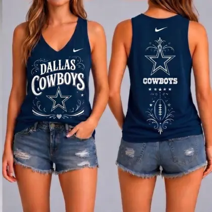 Dallas Cowboys | Premium NFL Game Day Glory V-Neck Tank Top NY
