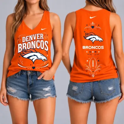 Denver Broncos | Premium NFL Game Day Glory V-Neck Tank Top NY