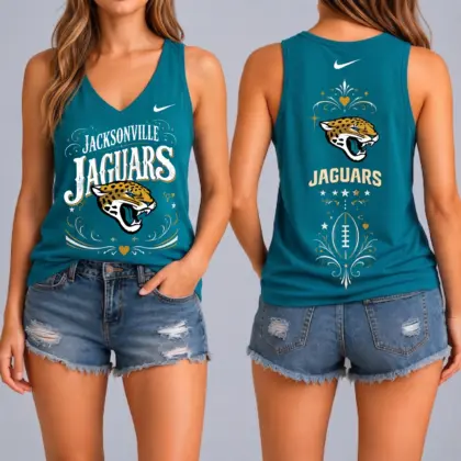 Jacksonville Jaguars | Premium NFL Game Day Glory V-Neck Tank Top NY