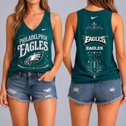Philadelphia Eagles | Premium NFL Game Day Glory V-Neck Tank Top NY