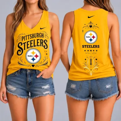 Pittsburgh Steelers | Premium NFL Game Day Glory V-Neck Tank Top NY