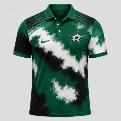 Dallas Stars | Premium NHL Retro Grunge Hockey Polo Shirt NDN
