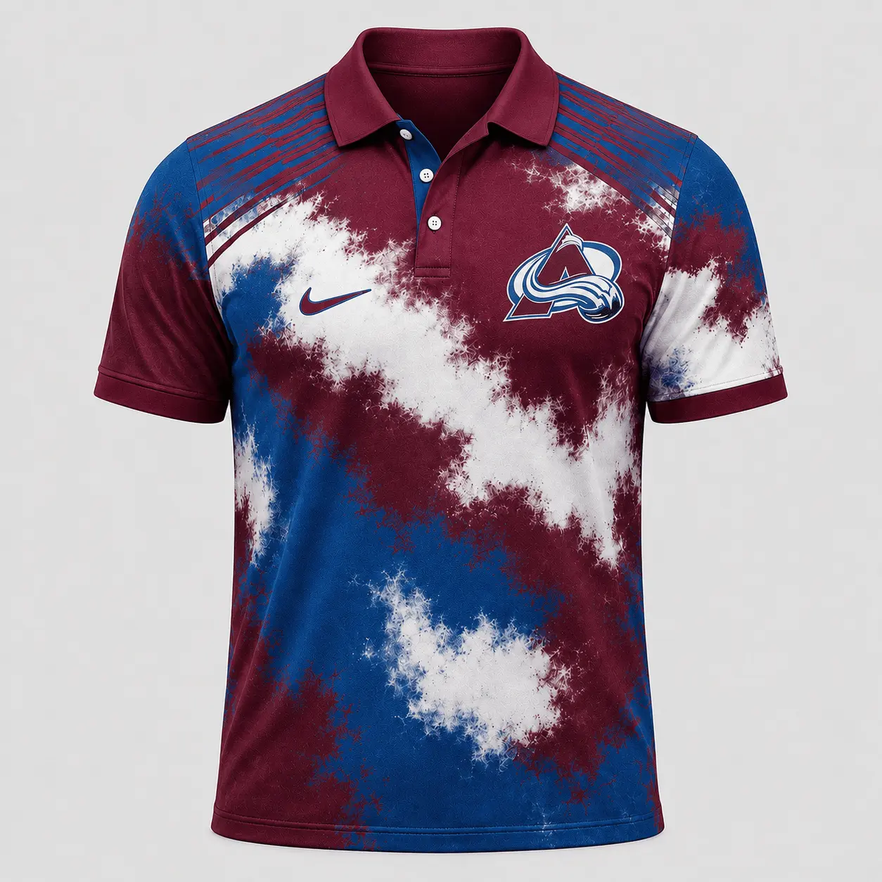 Colorado Avalanche | Premium NHL Retro Grunge Hockey Polo Shirt NDN
