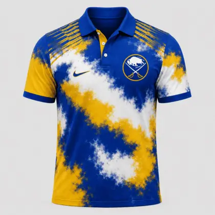 Buffalo Sabres | Premium NHL Retro Grunge Hockey Polo Shirt NDN