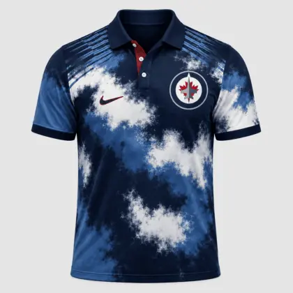 Winnipeg Jets | Premium NHL Retro Grunge Hockey Polo Shirt NDN