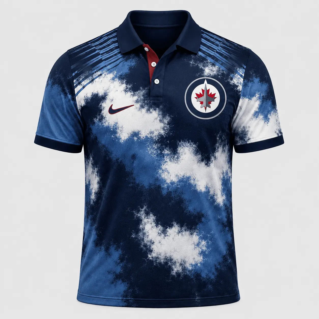 Winnipeg Jets | Premium NHL Retro Grunge Hockey Polo Shirt NDN
