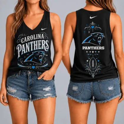 Carolina Panthers | Premium NFL Game Day Glory V-Neck Tank Top NY
