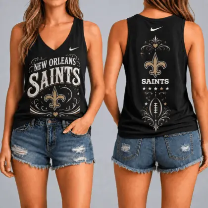New Orleans Saints | Premium NFL Game Day Glory V-Neck Tank Top NY