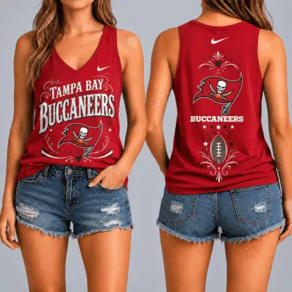 Tampa Bay Buccaneers | Premium NFL Game Day Glory V-Neck Tank Top NY
