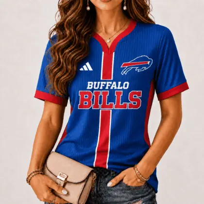 Buffalo Bills | Premium NFL Game Day Women V-Neck Short Sleeve NY