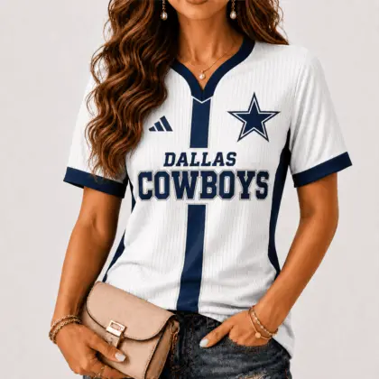 Dallas Cowboys | Premium NFL Game Day Women V-Neck Short Sleeve NY