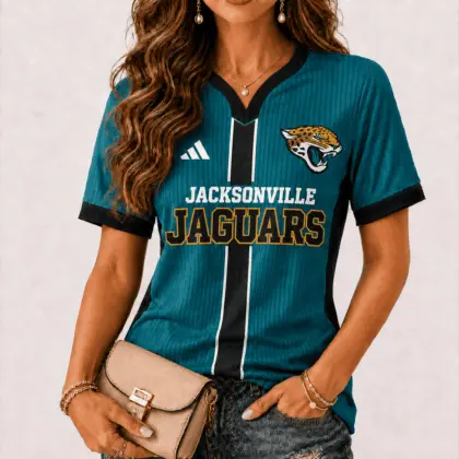 Jacksonville Jaguars | Premium NFL Game Day Women V-Neck Short Sleeve NY