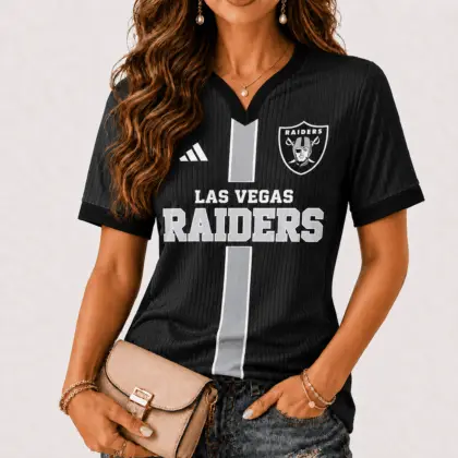 Las Vegas Raiders | Premium NFL Game Day Women V-Neck Short Sleeve NY