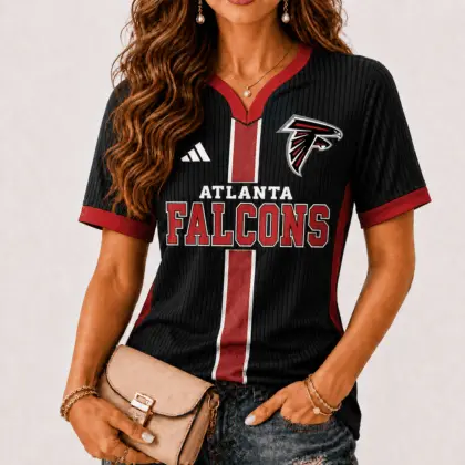 Atlanta Falcons | Premium NFL Game Day Women V-Neck Short Sleeve NY